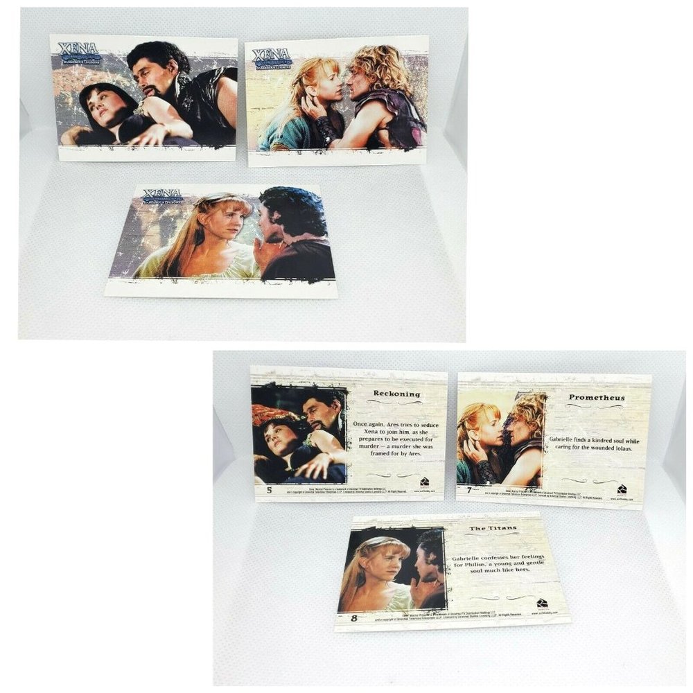 Lot Of 3 Vintage Xena Warrior Princess Dangerous Liaison Trading Cards #5 #7 #8